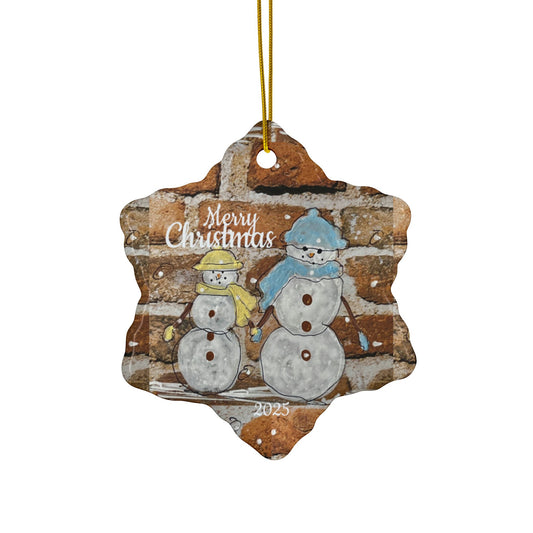 Twin Snowman Ornament
