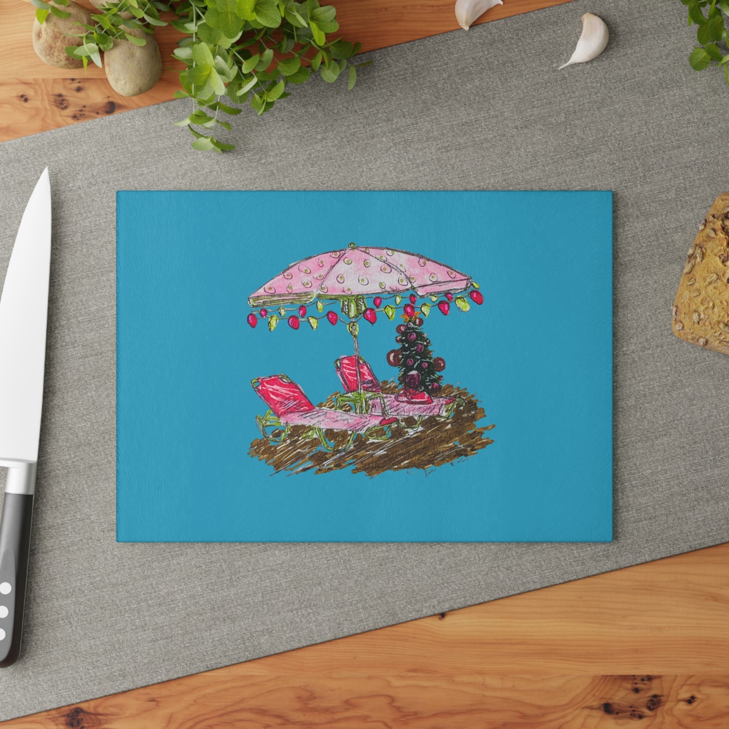 Beach Holiday Cutting Board