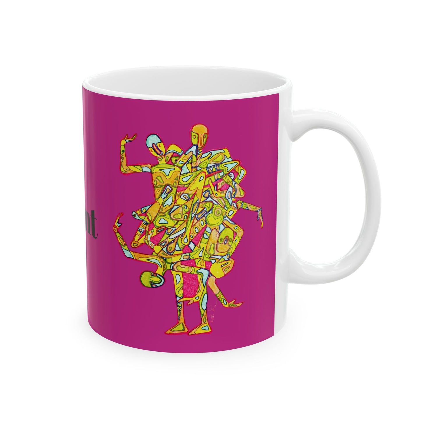 Human Entanglement Ceramic Mug - 11oz Artistic Mugs
