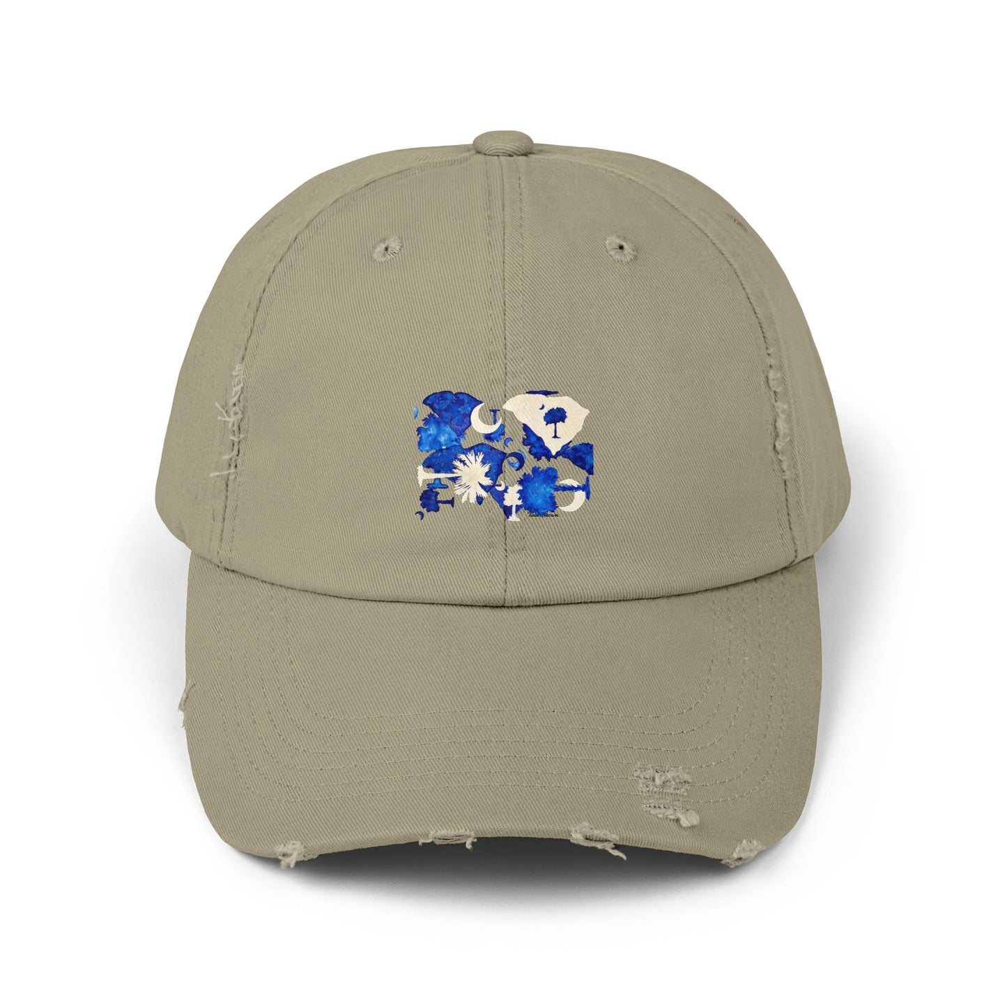 South Carolina Unisex Distressed Cap – Artist Tina Brown
