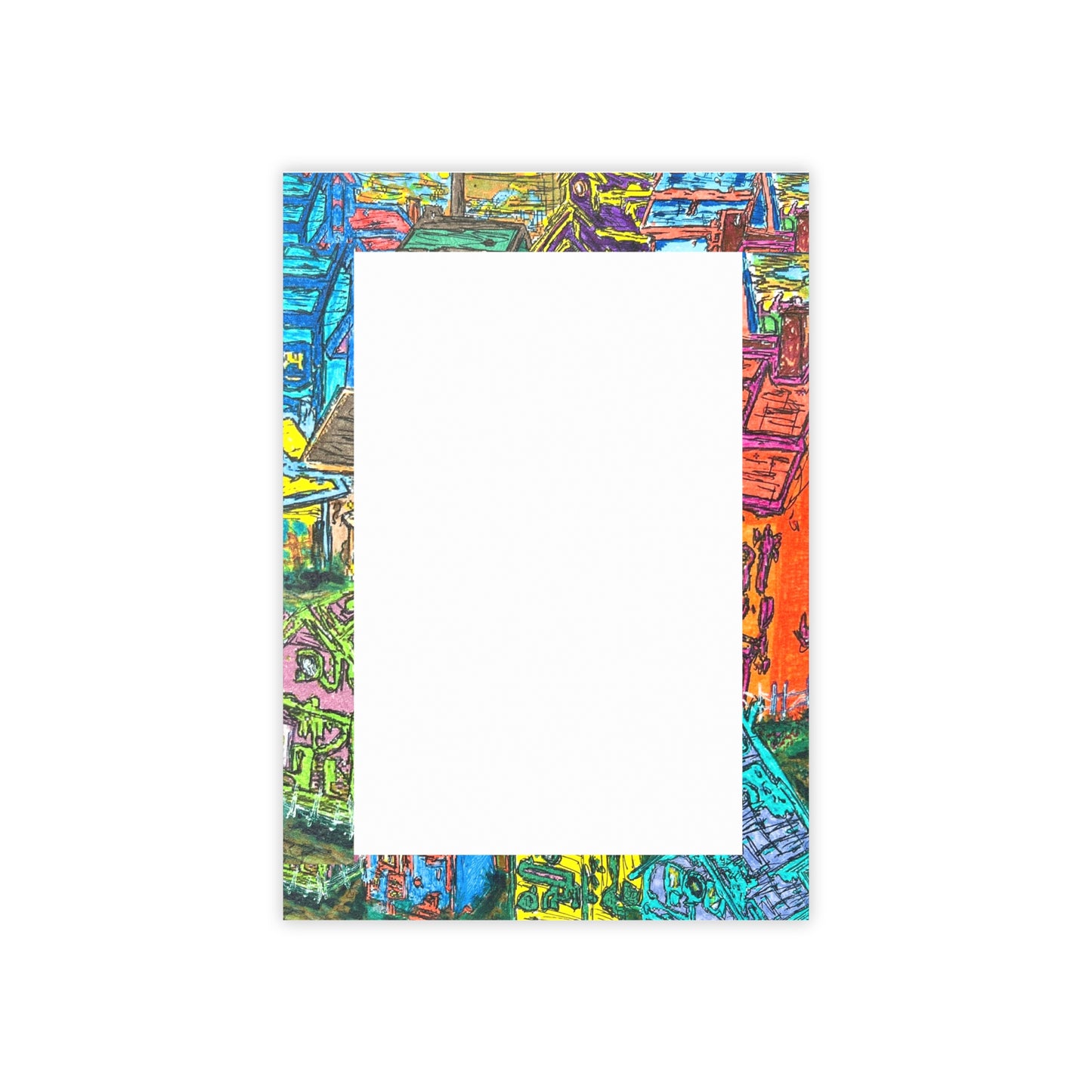 The Village Post-it® Note Pads -Artistic Posted Notes