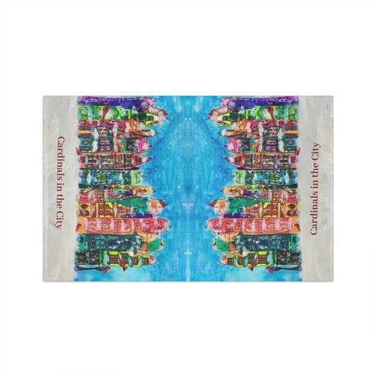 Cardinals in the City Tea Towel