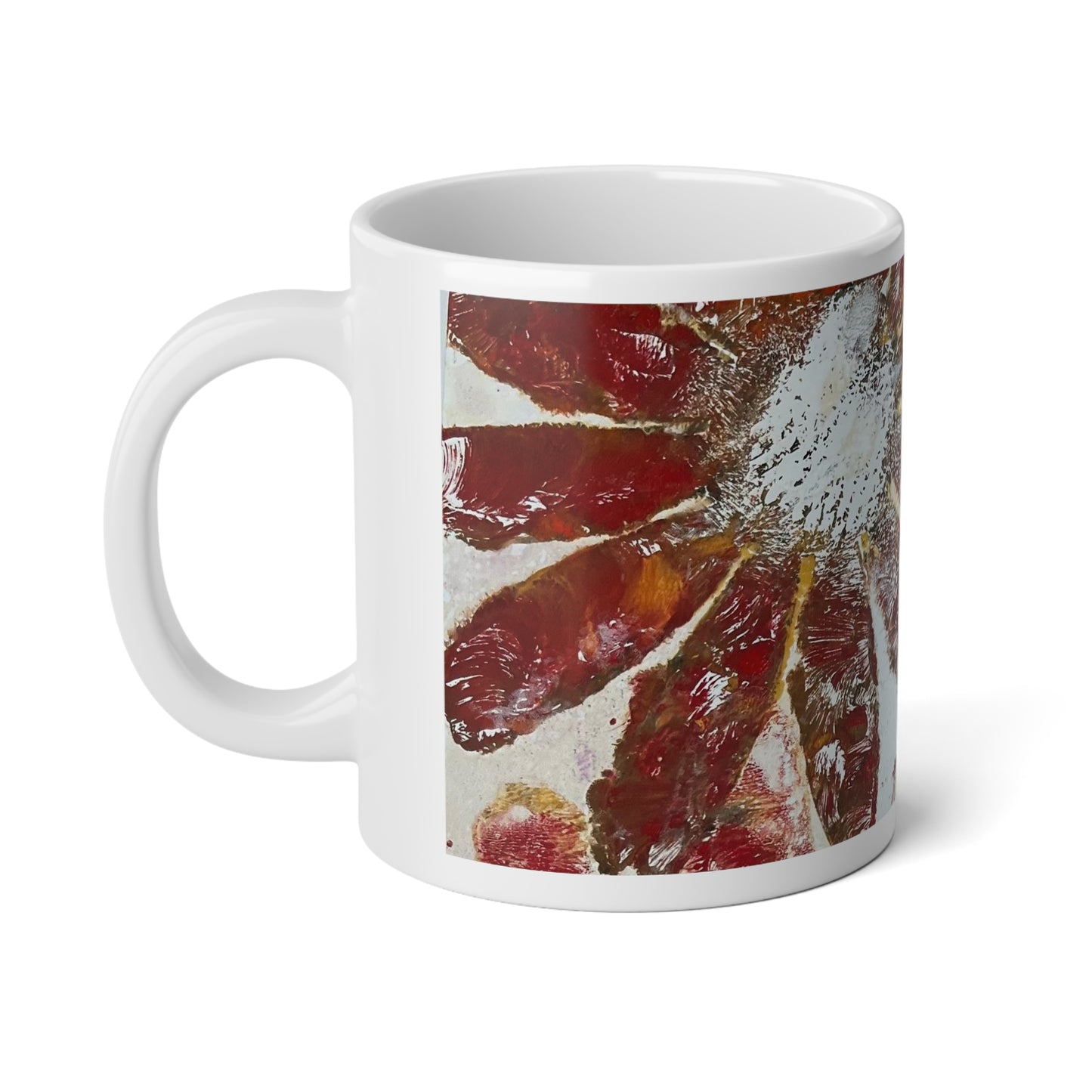 Sunflower Artsy Jumbo Mug, 20oz