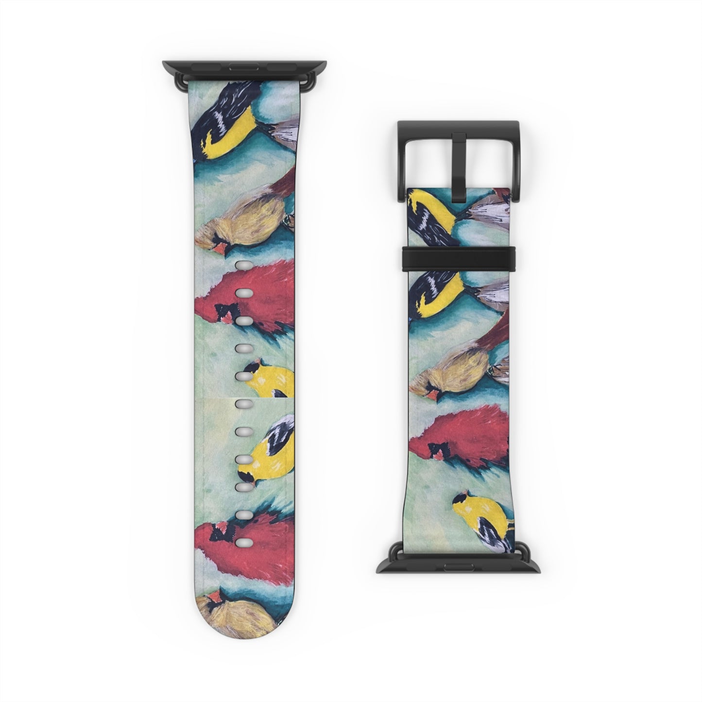 The Birds on a Fence Watch Band - Artistic Watchband