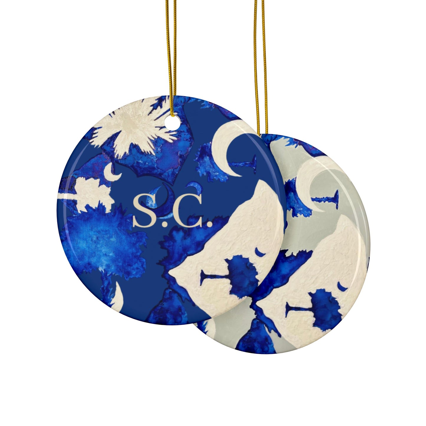 South Carolina  Ornaments - Car Ornaments-artist - Tree Ornaments Tina Brown