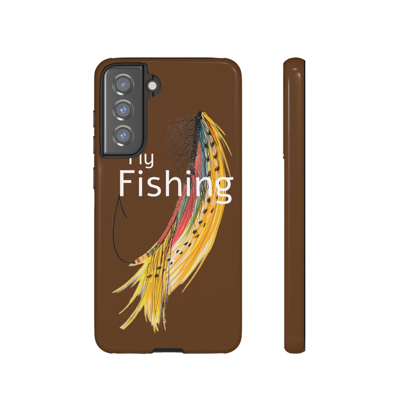 Fly Fishing Artsy Lure Tough Phone Cases
