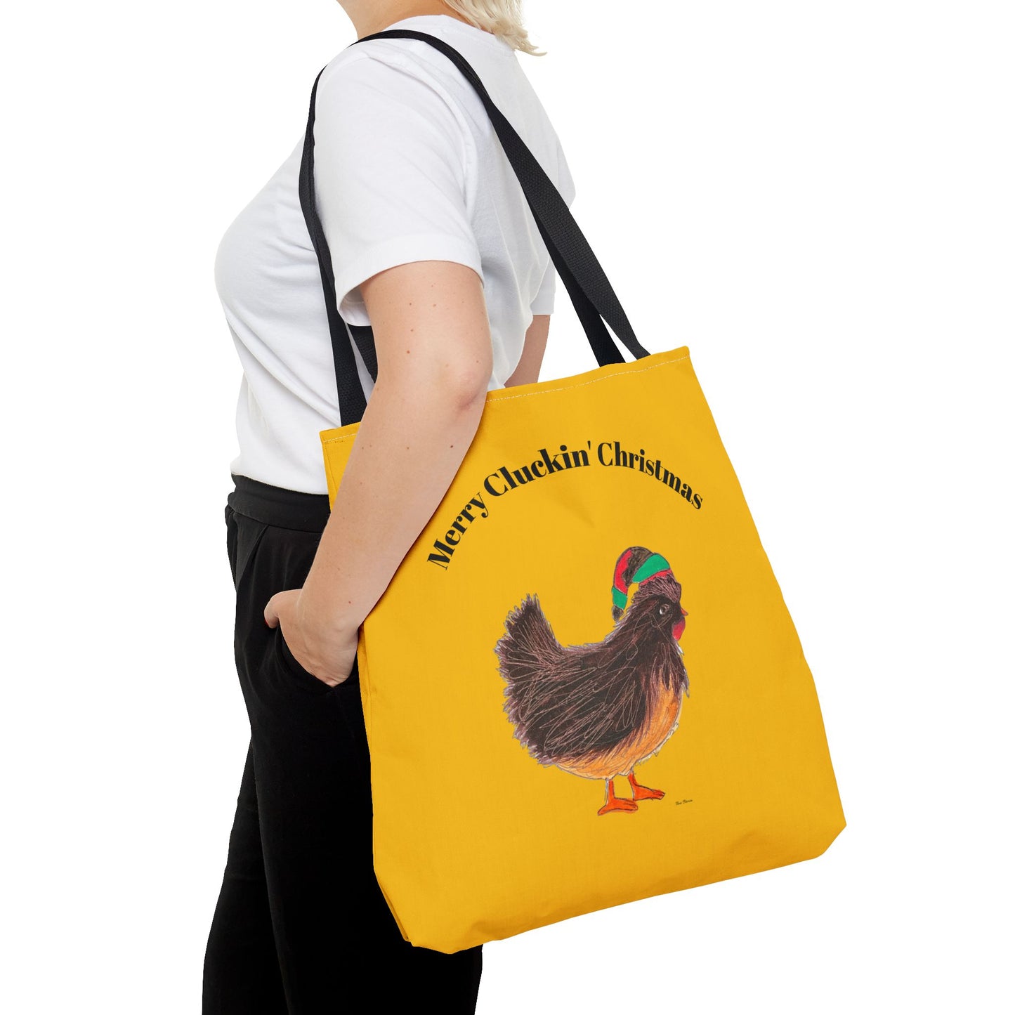 Fun Chicken Christmas Tote Bag, Merry Cluckin' Christmas Bag, Cute Chicken Holiday Tote, Fun Festive Shopper, Unique Gift for Animal [...]