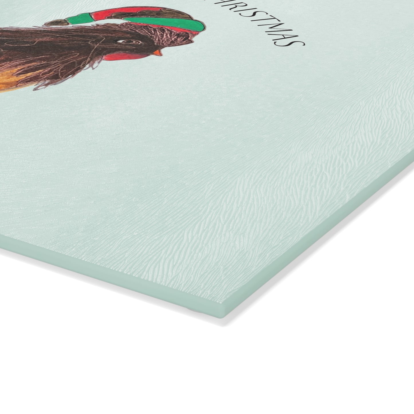 Festive Chicken Glass Cutting Board - Merry Clucking Christmas, Holiday Kitchen Decor, Unique Gifts for Cooks, Christmas Gifts, [...]