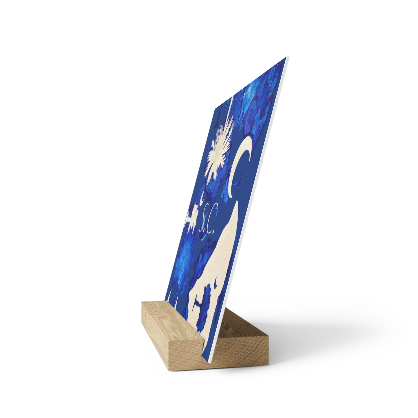 Elegant South Carolina Gallery Board with Stand for Home Decor