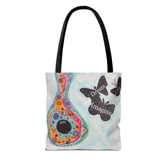 Birdhouse & Butterflies Tote Bag