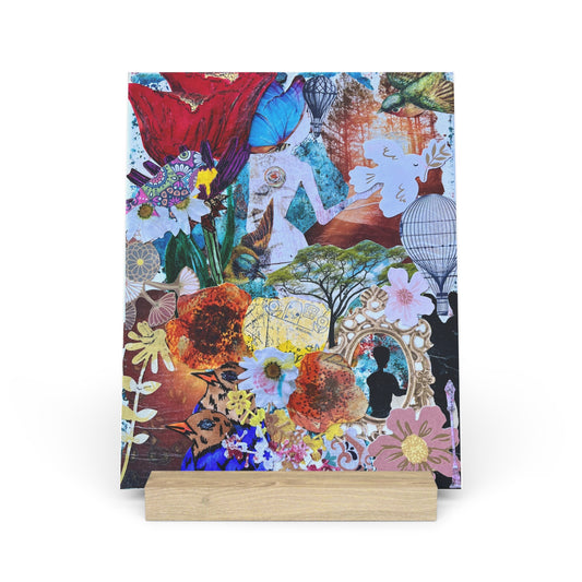 Day Dream Collage Art Print Gallery Board with Stand - Perfect for Home Decor