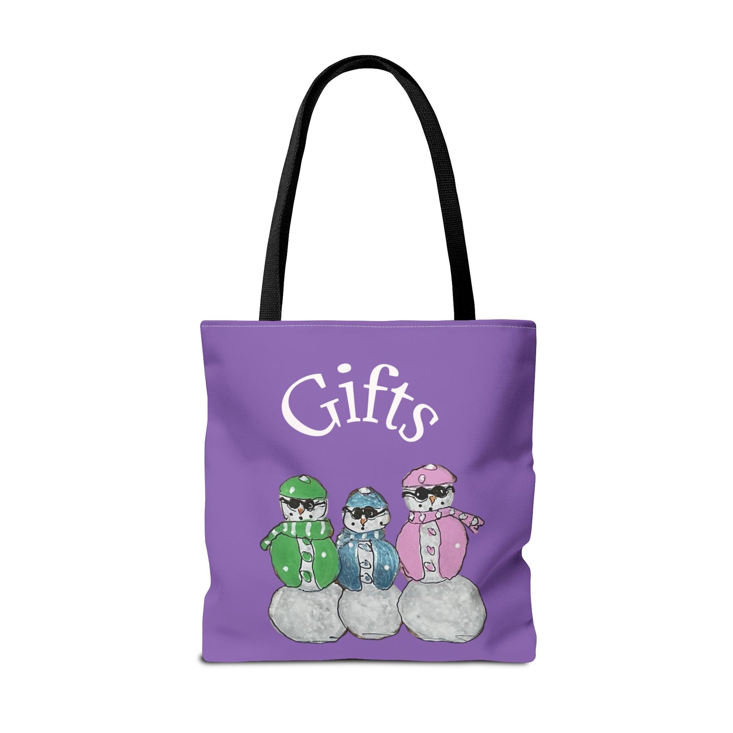 Winter Snowman Tote Bag, Cute Christmas Gift, Holiday Shopping Bag, Eco-Friendly Purse, Fun Winter Accessory, Ideal for Snow Lovers