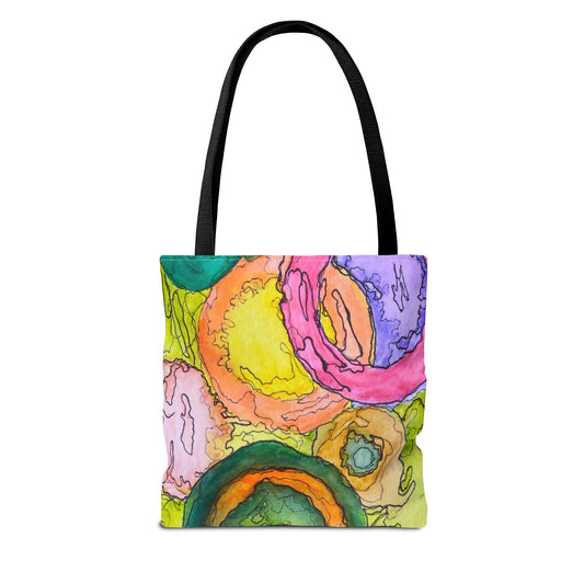 Vibrant Art Tote Bag - Colorful Eco-Friendly Shopping Bag, Beach Bag, Gift Bag, Market Tote, Everyday Carryall