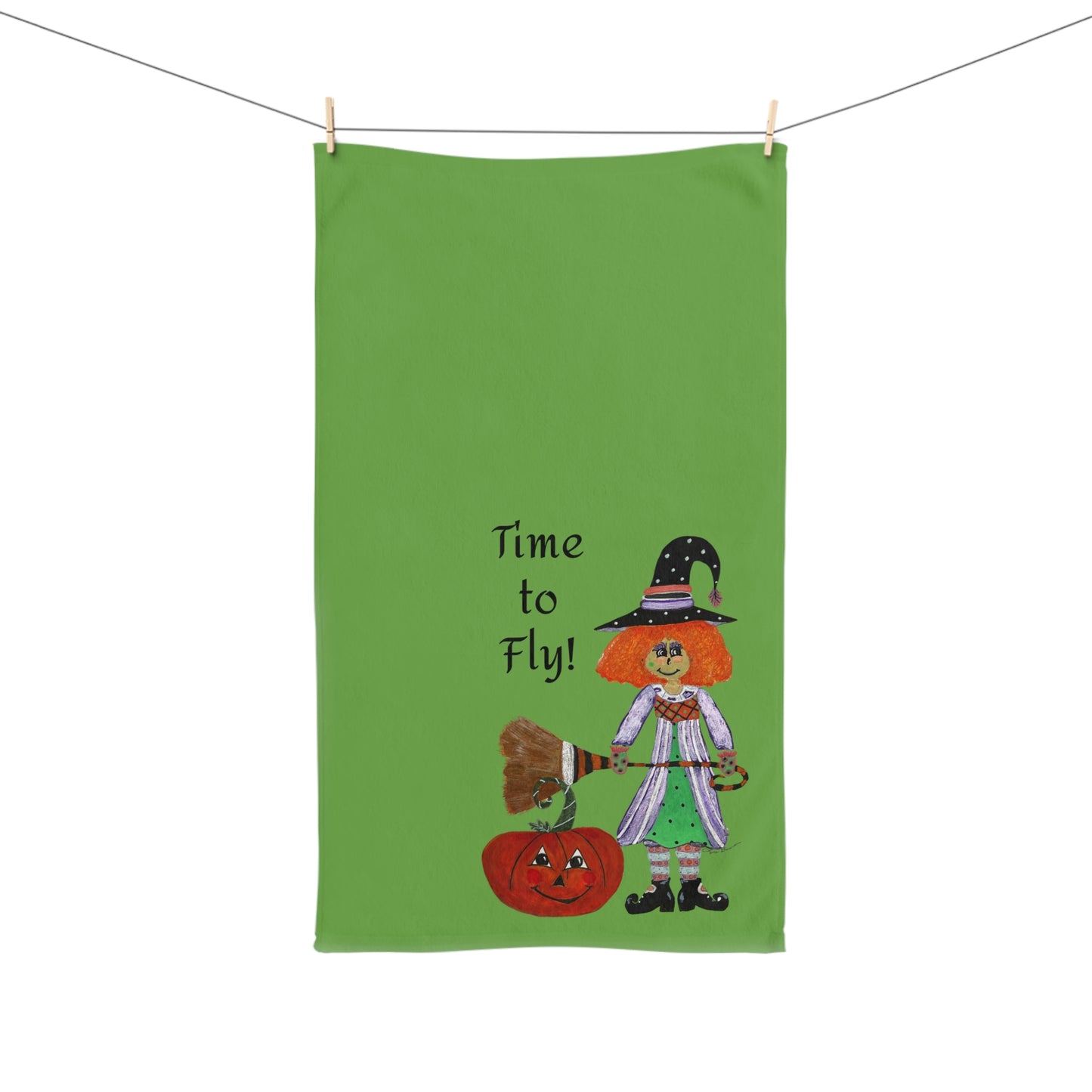 Whimsical Halloween Hand Towel - Fall Decor, Kitchen Towel,