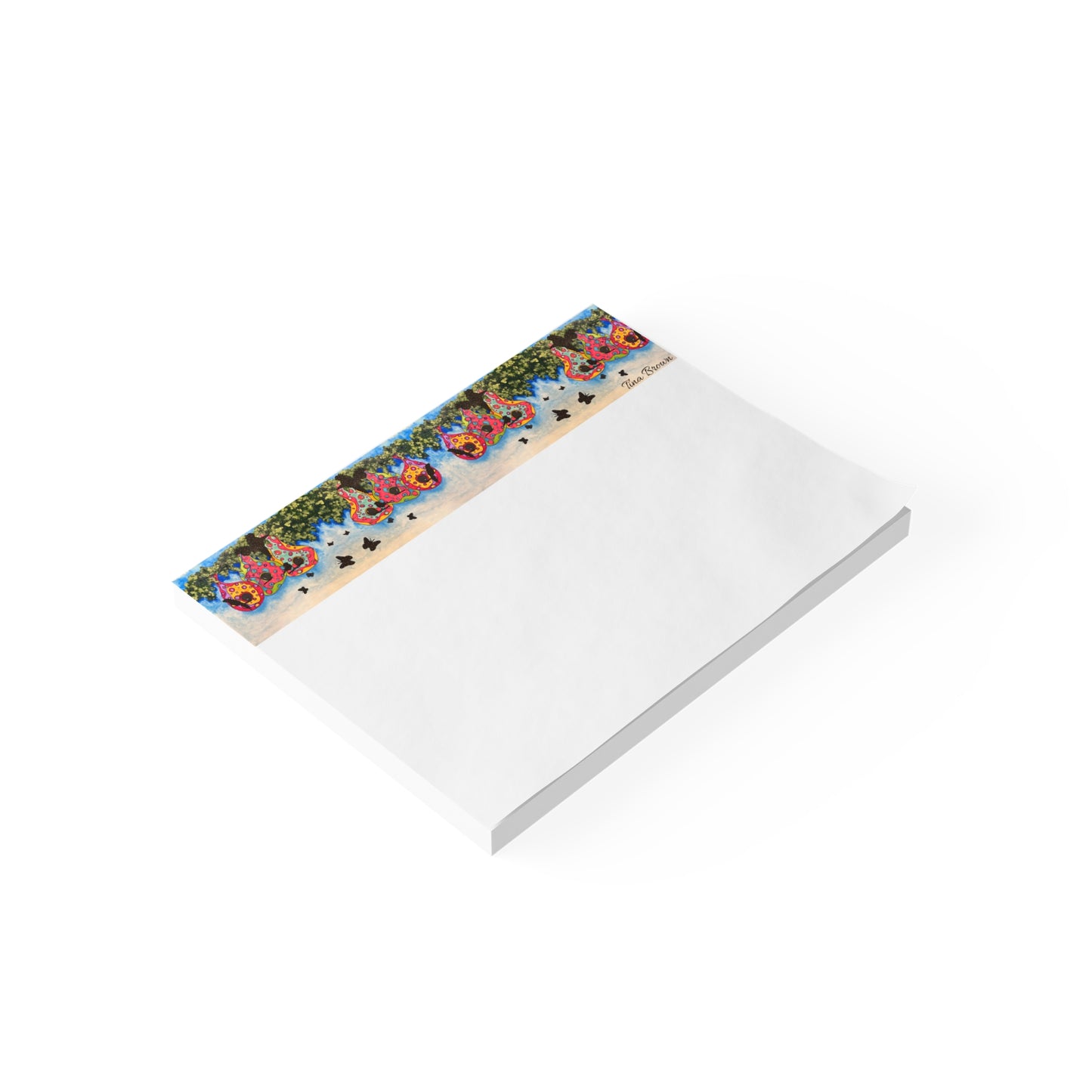 Birdhouse & Butterflies Sticky Notes