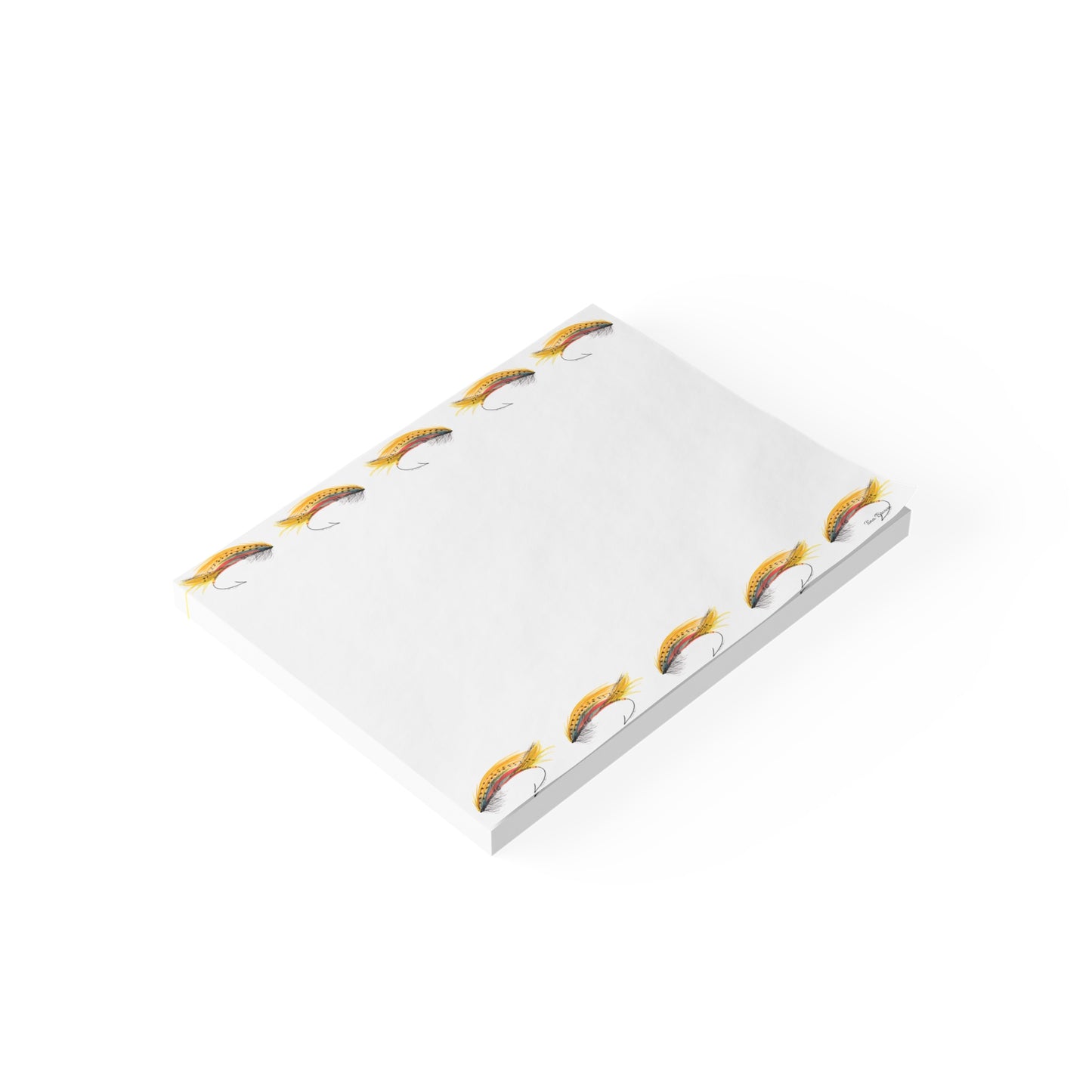 Fly Fishing-Themed Post-it® Note Pads - Perfect for Anglers and Outdoor Lovers
