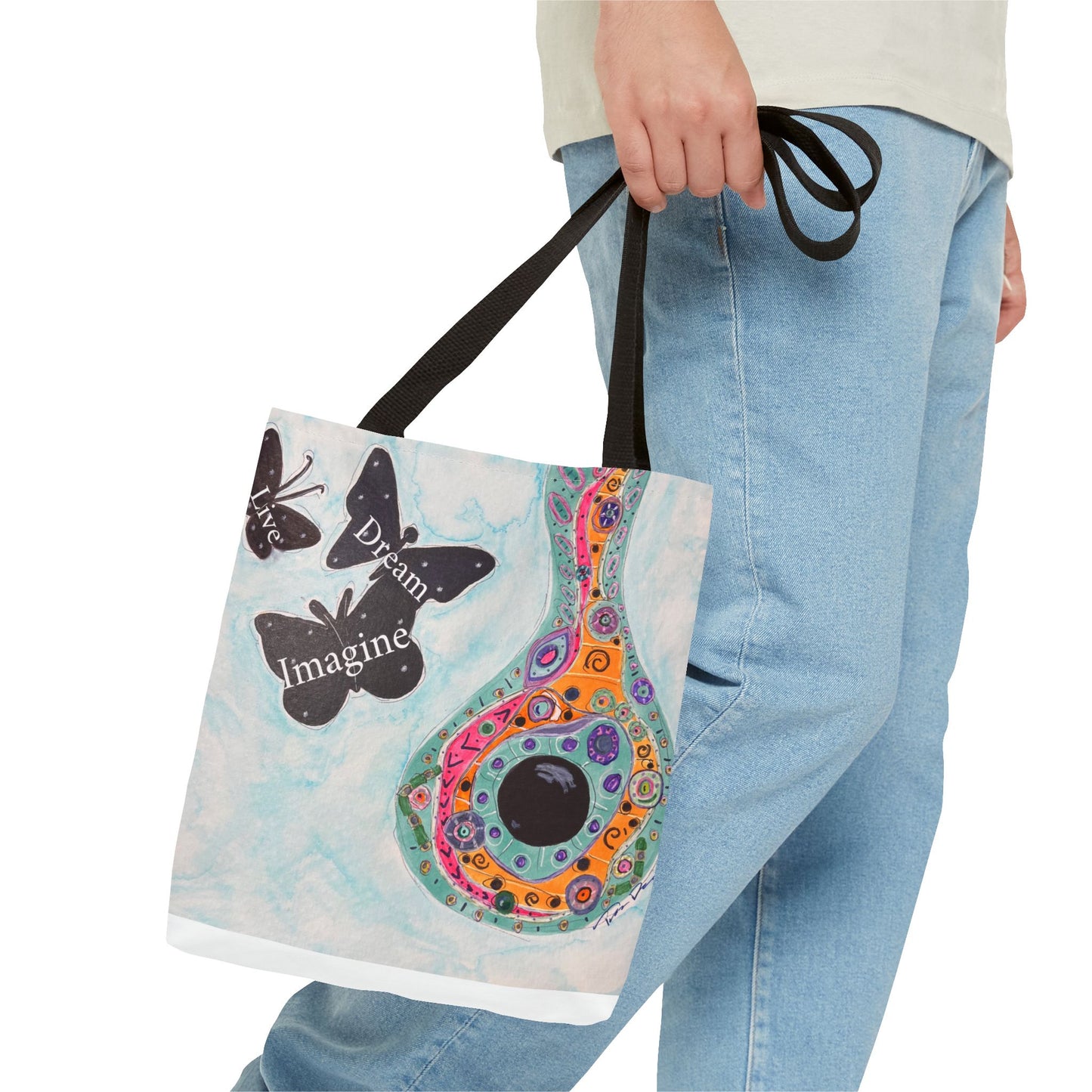 Birdhouse & Butterflies Tote Bag