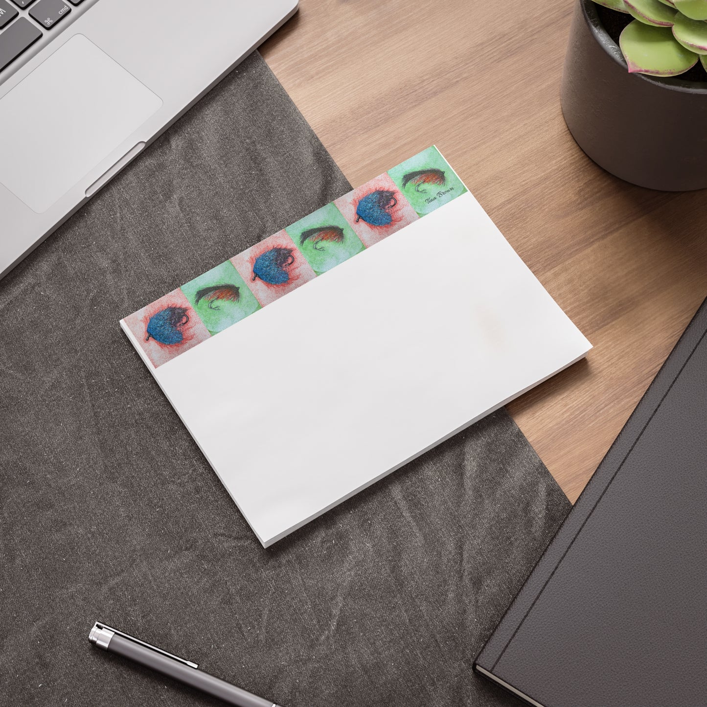 Wet & Dry Fly Fishing Lures Post-it® Note Pads - Perfect for Fly Fishermen