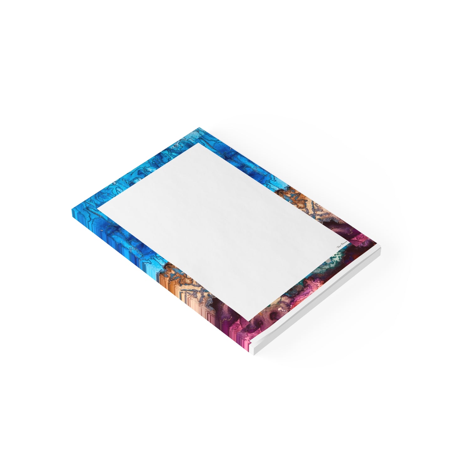 Colorful Desert Rain Abstract Post-it® Note Pads - Vibrant Sticky Notes