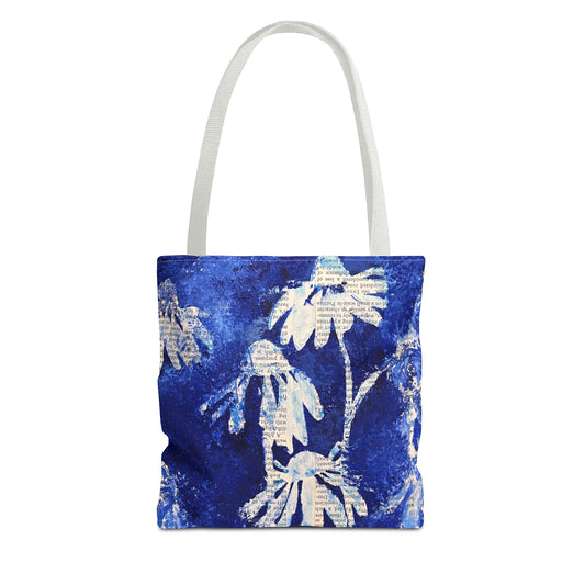 Blue Daisy Tote Bag