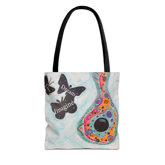 Birdhouse & Butterflies Tote Bag