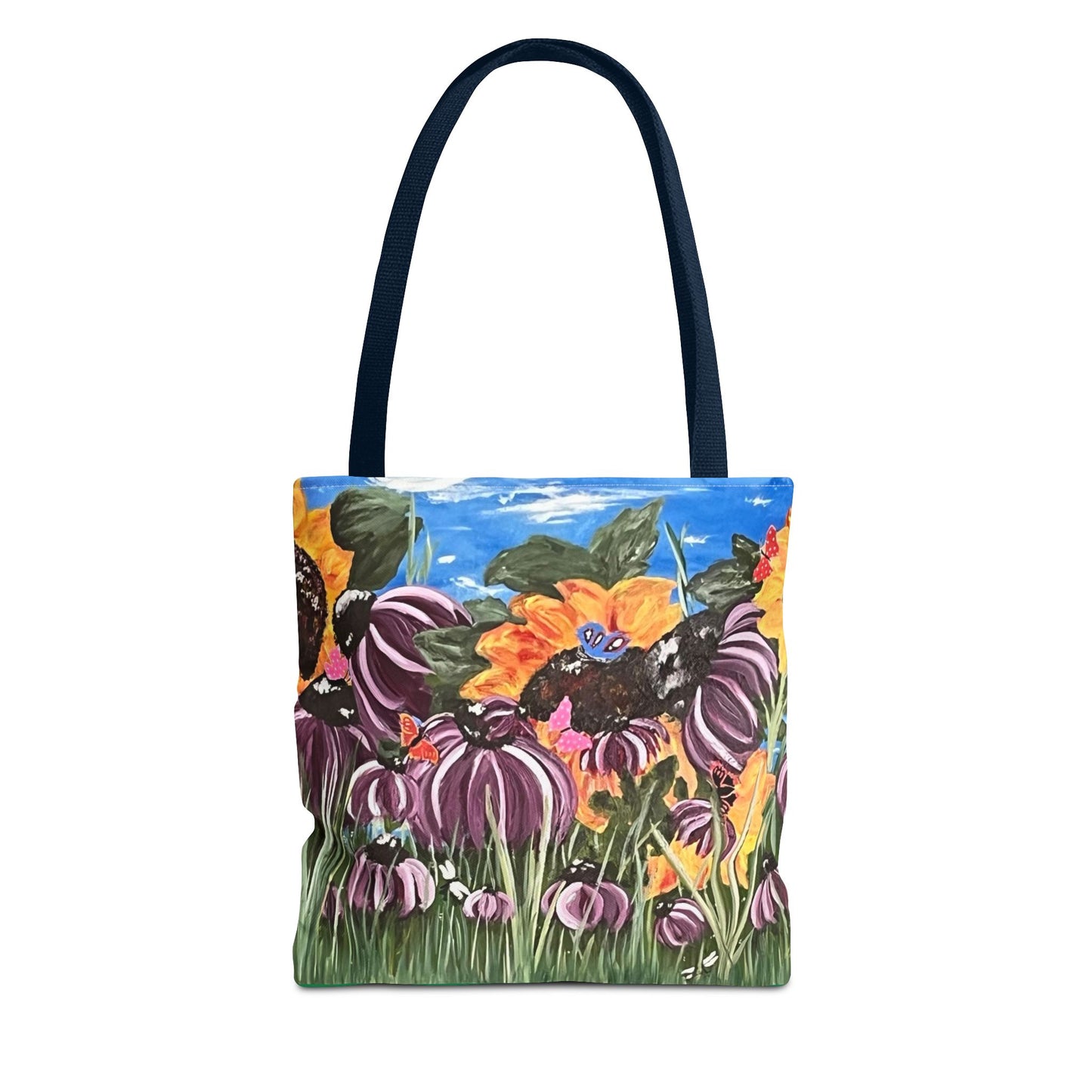Vibrant Sunflower Floral Tote Bag – Perfect for Adventures & Everyday Use