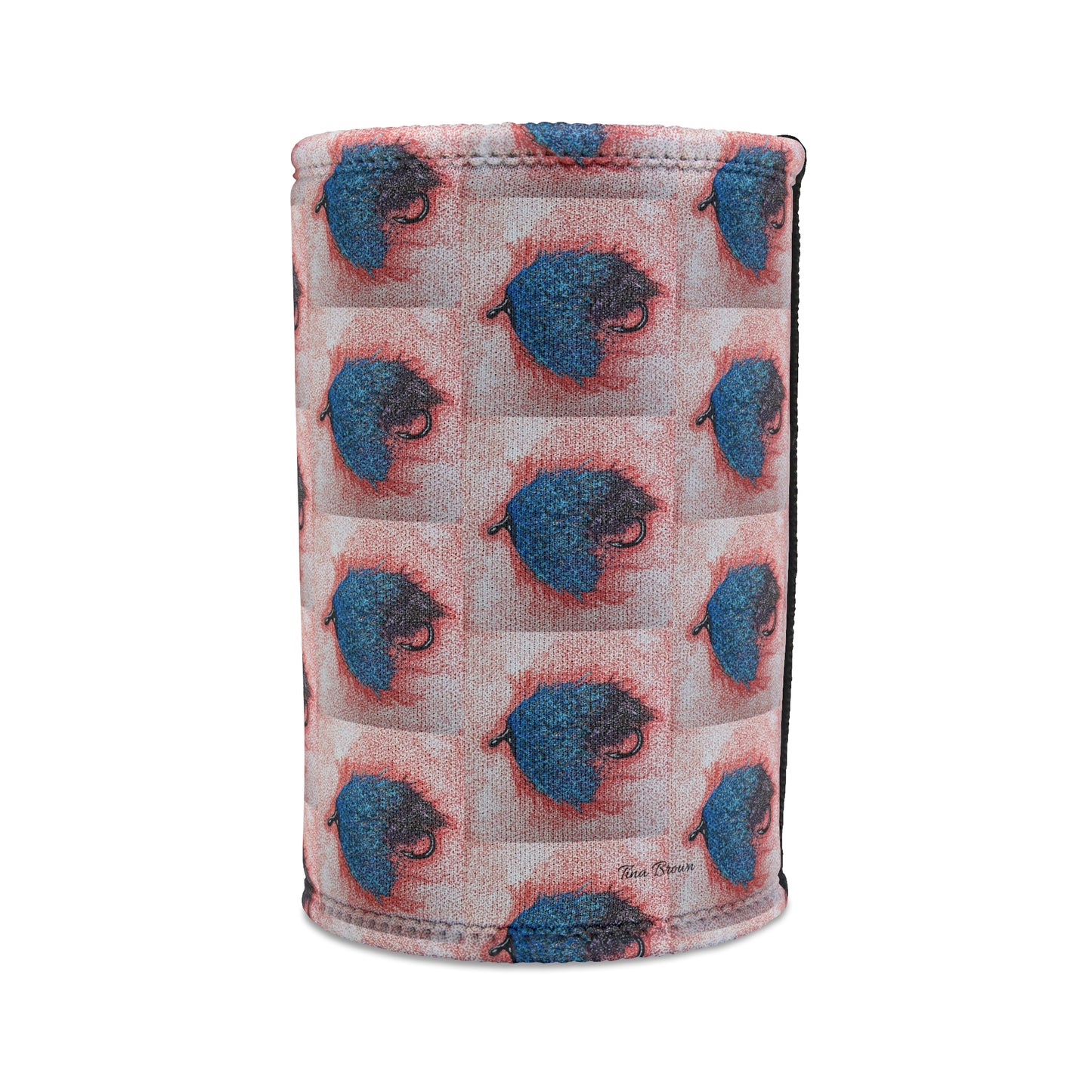 Copy of Colorful Wet Fly Lure Stubby Cooler - Insulated Can Holder for Fly Fishermen