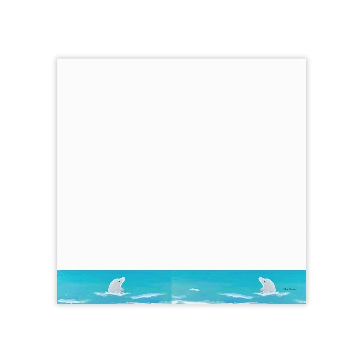 Ocean Dolphin Post-it® Note Pads - Perfect for Coastal Lovers