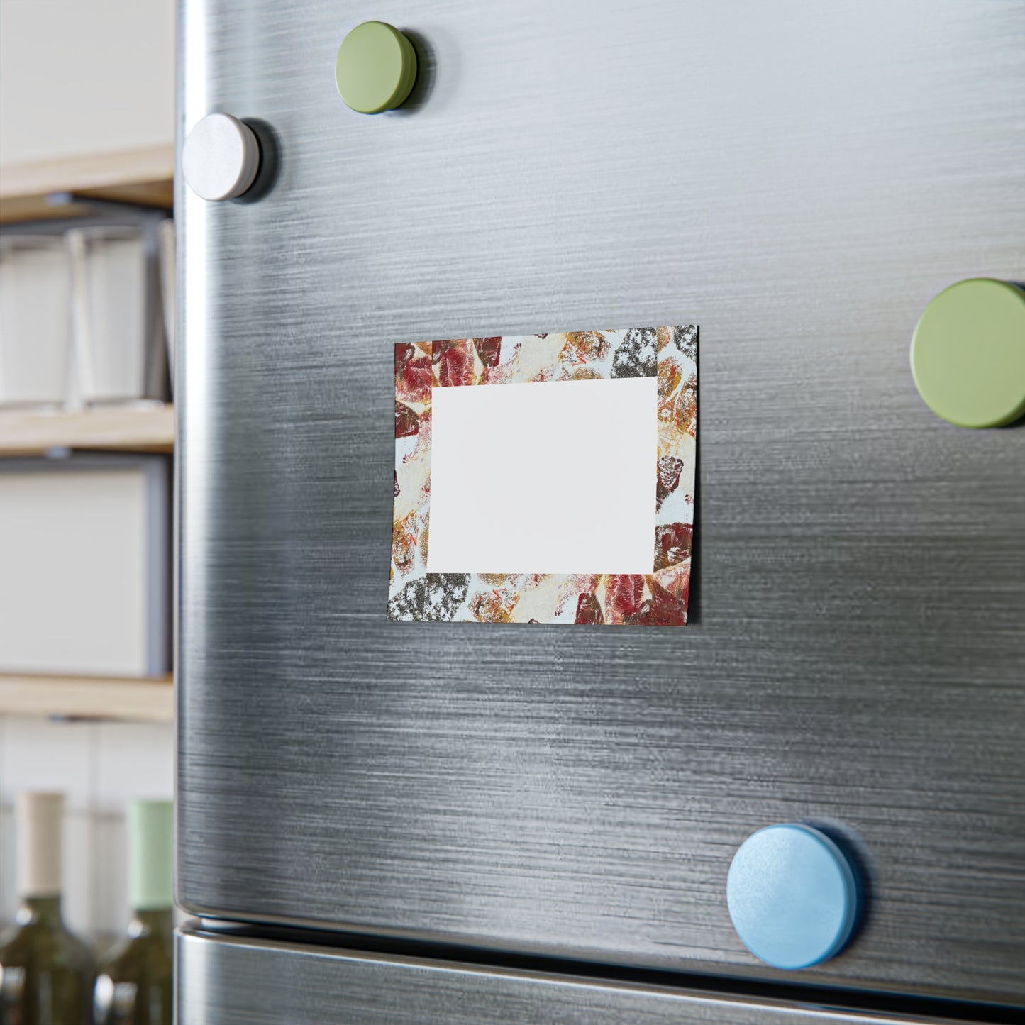 Red and Cream Floral Sticky Notes