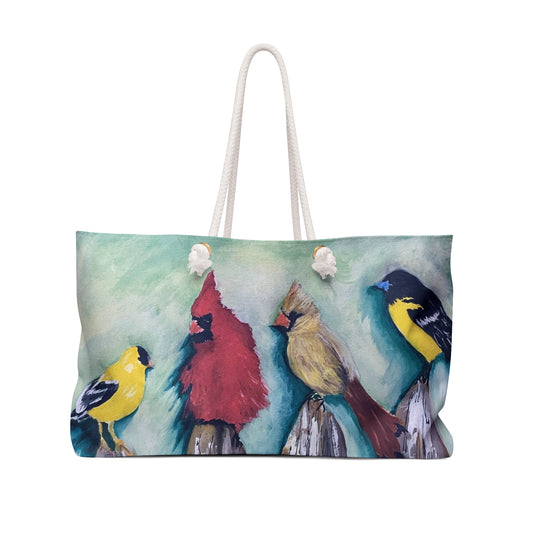 Birds on the Fence Weekender Bag