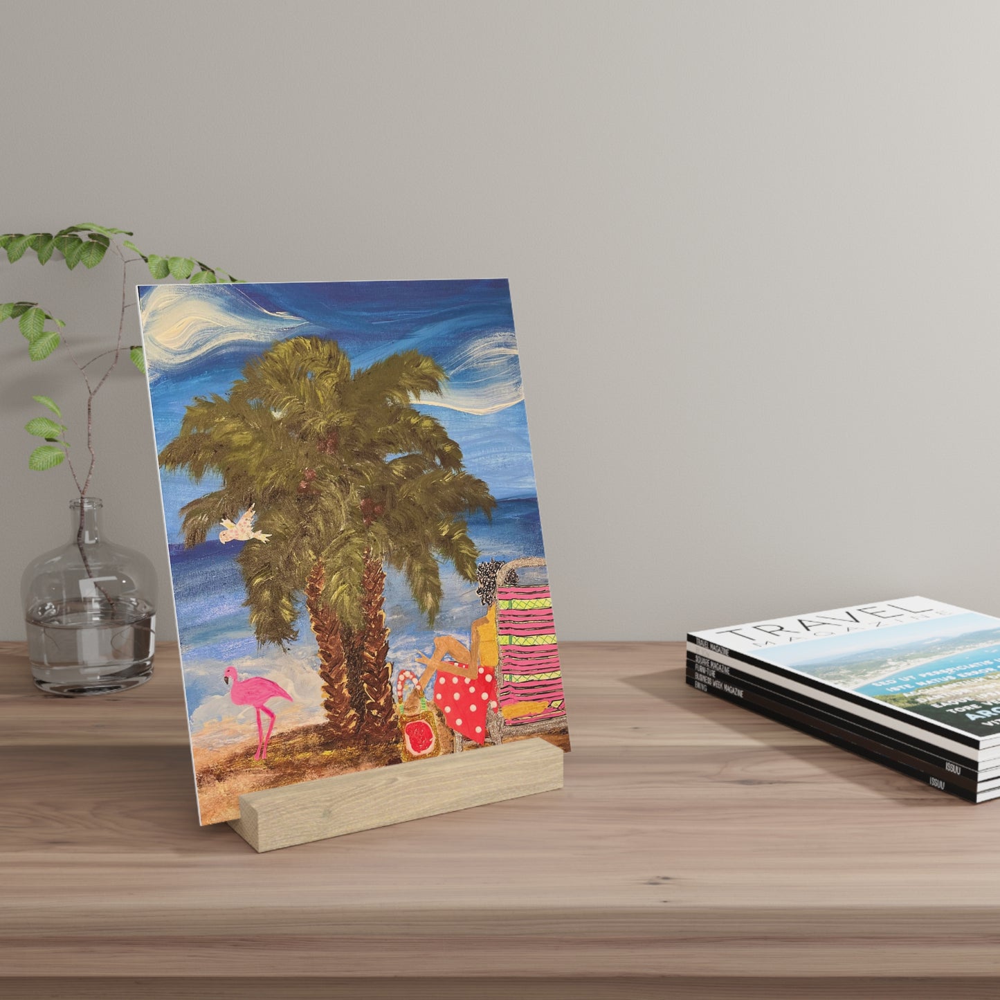 Day at the Beach Print Stand - Beach Vibes Home Decor