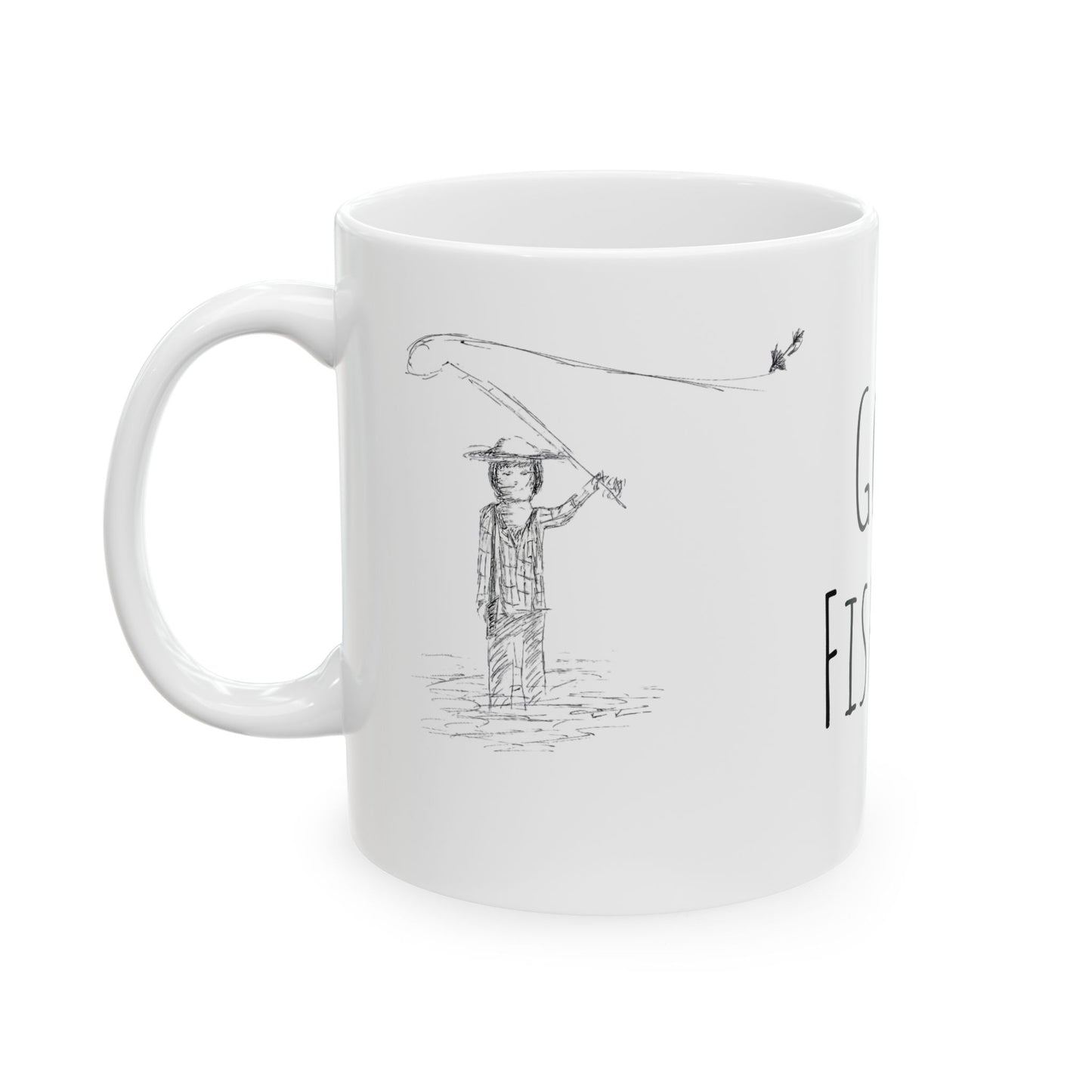 Gone Fishing Ceramic Mug | Perfect Gift for Fishing Enthusiasts | 11oz