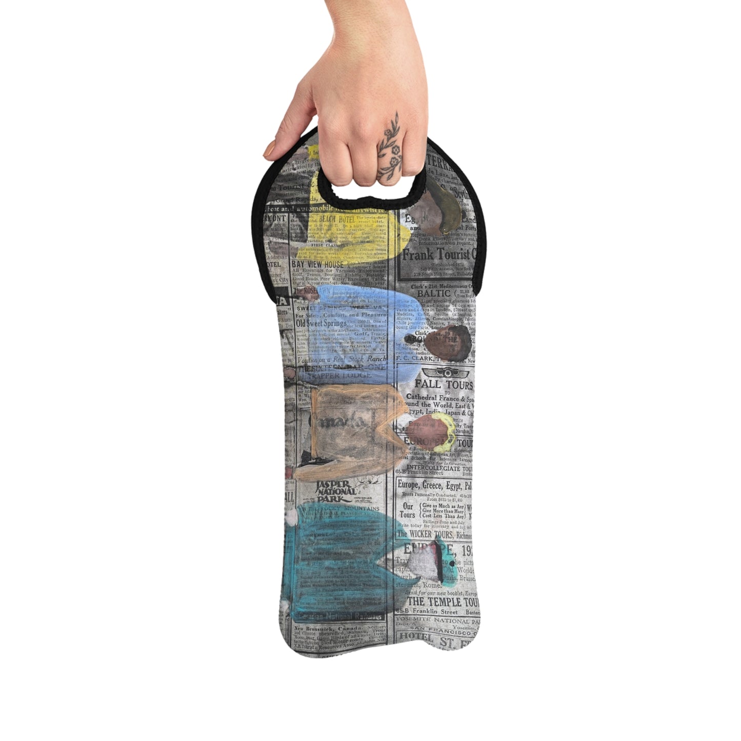 Golf Boys Artsy Wine Tote Bag