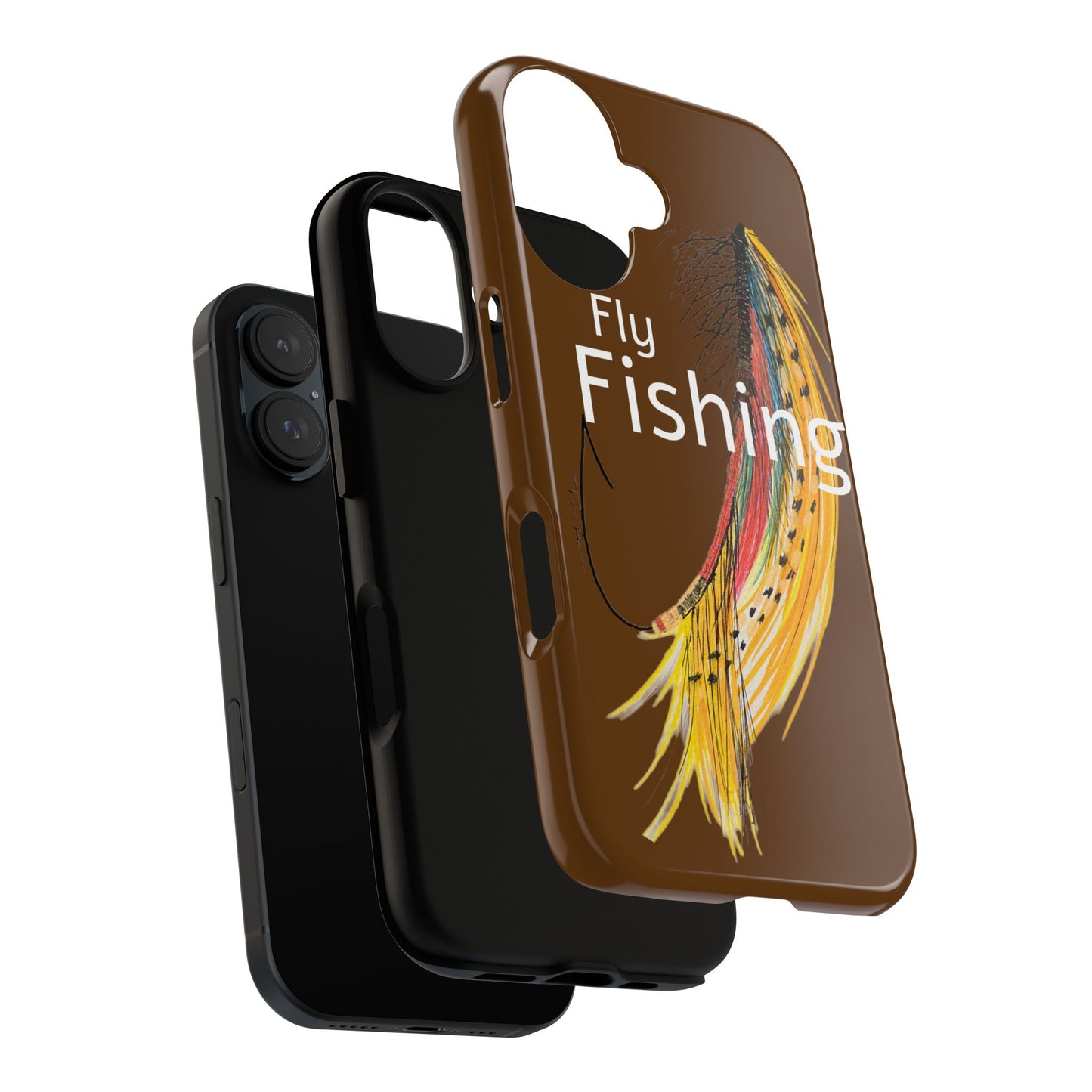 Fly Fishing Artsy Lure Tough Phone Cases