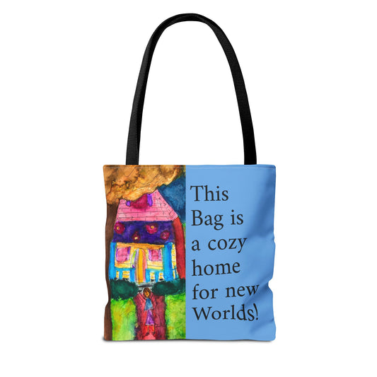Cozy Worlds Tote Bag - Artful Daily Companion, Ideal for Gifting, Beach Days, Shopping, and More!