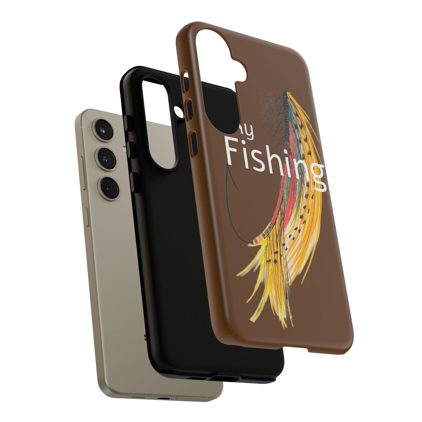 Fly Fishing Artsy Lure Tough Phone Cases