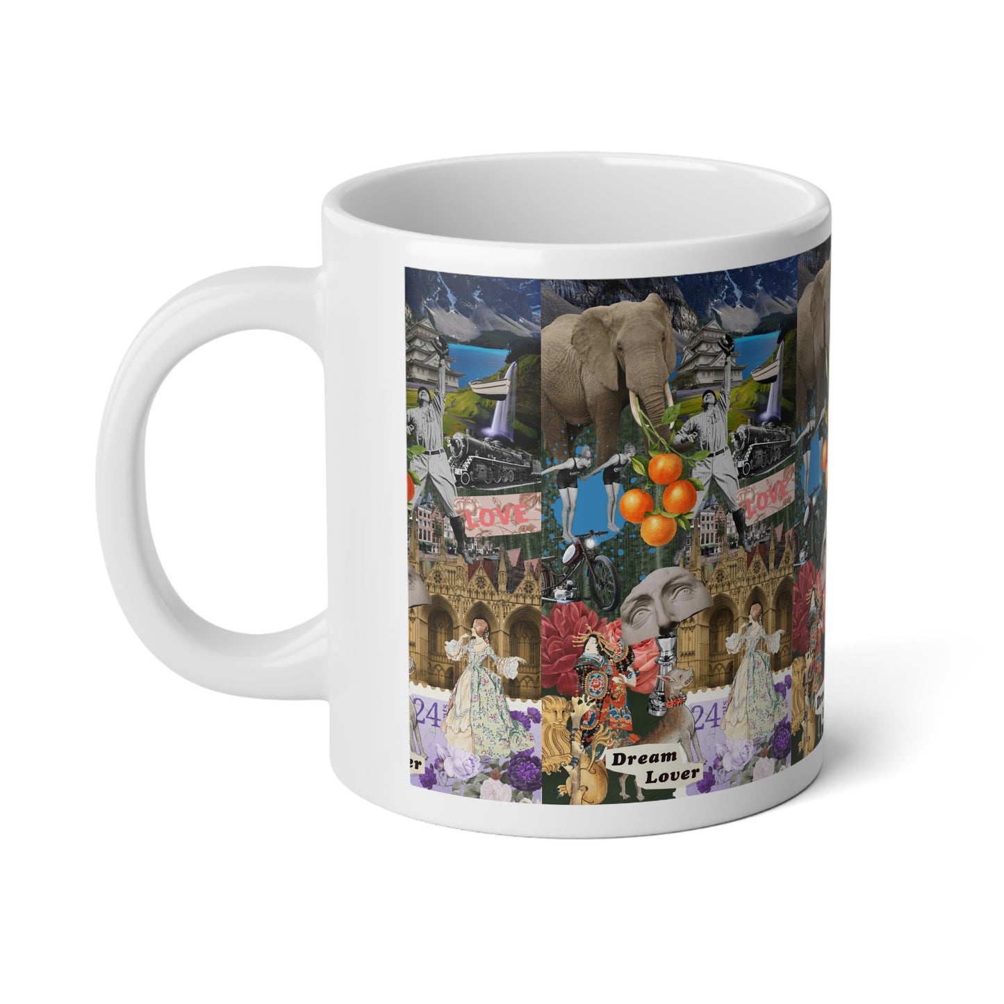 Dream Lover Artsy Jumbo Mug, 20oz