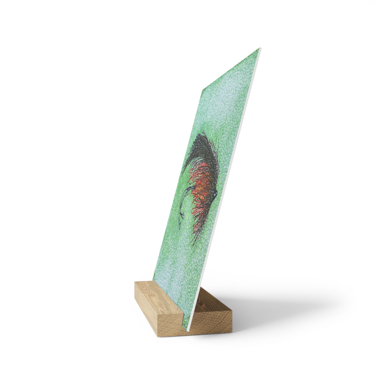 Dry Fly Art Print on Gallery Board with Stand - Perfect for Home Decor and Gifts