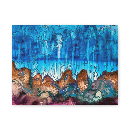 Rainy Days Art Print on Matte Canvas, Stretched, 1.25"