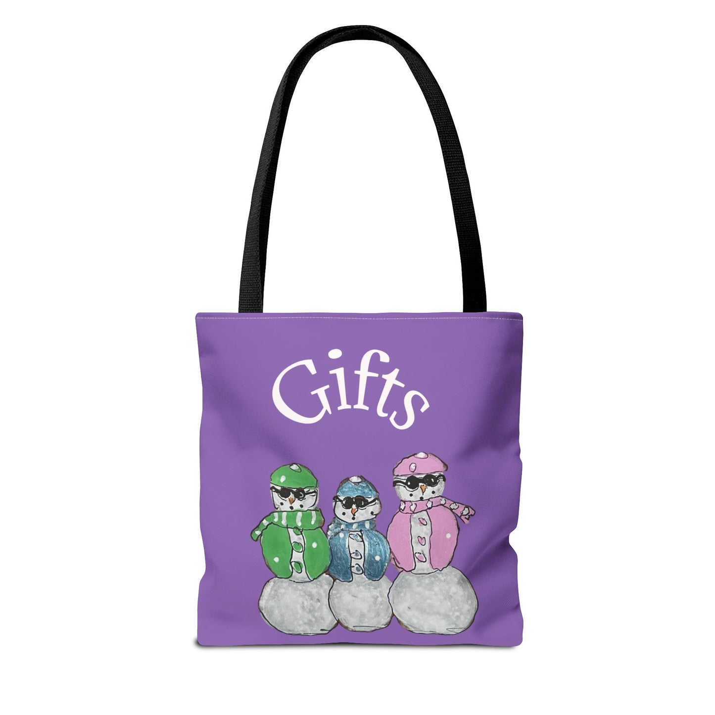 Winter Snowman Tote Bag, Cute Christmas Gift, Holiday Shopping Bag, Eco-Friendly Purse, Fun Winter Accessory, Ideal for Snow Lovers