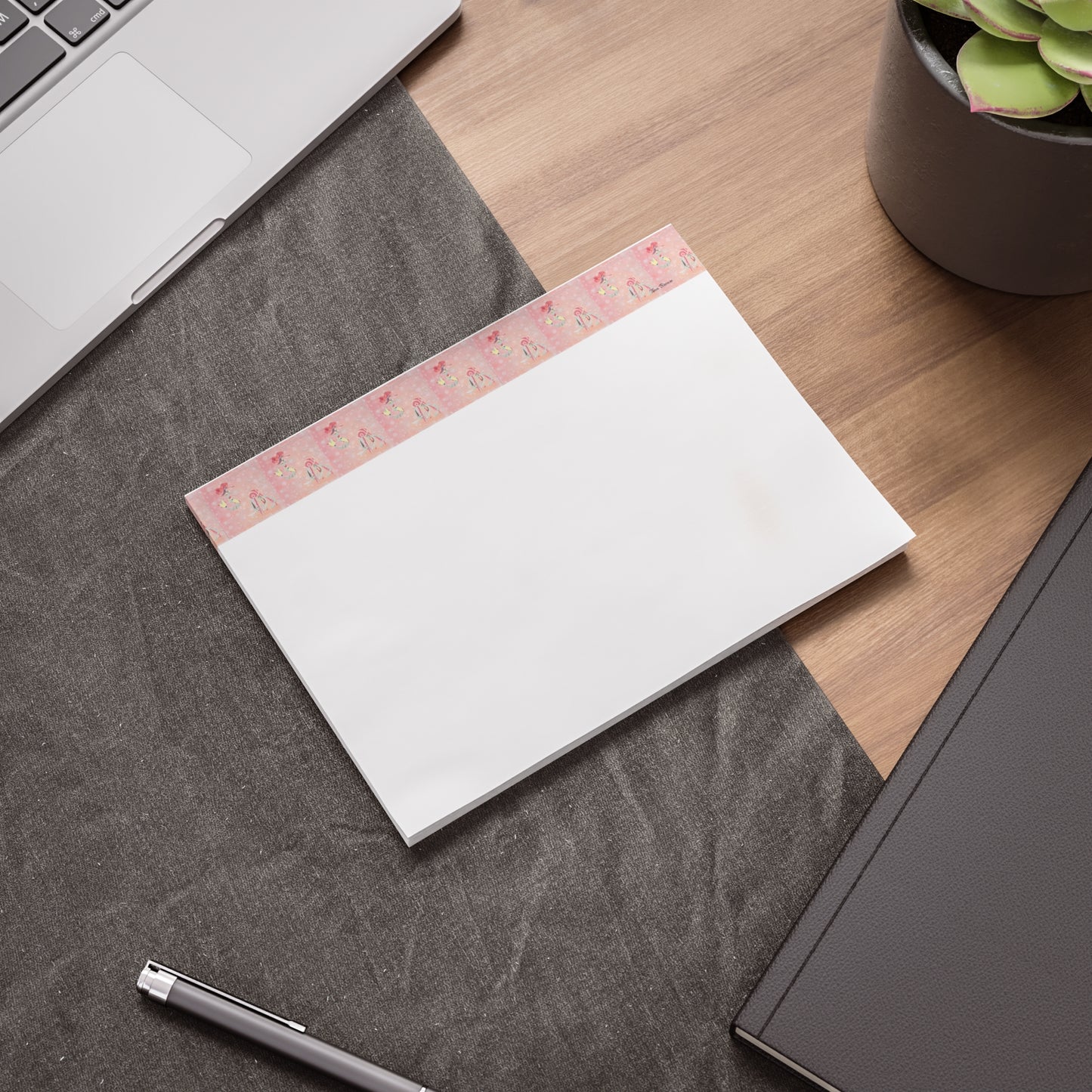 Pink Mermaid & Jellyfish Post-it® Note Pads for Beach Lovers