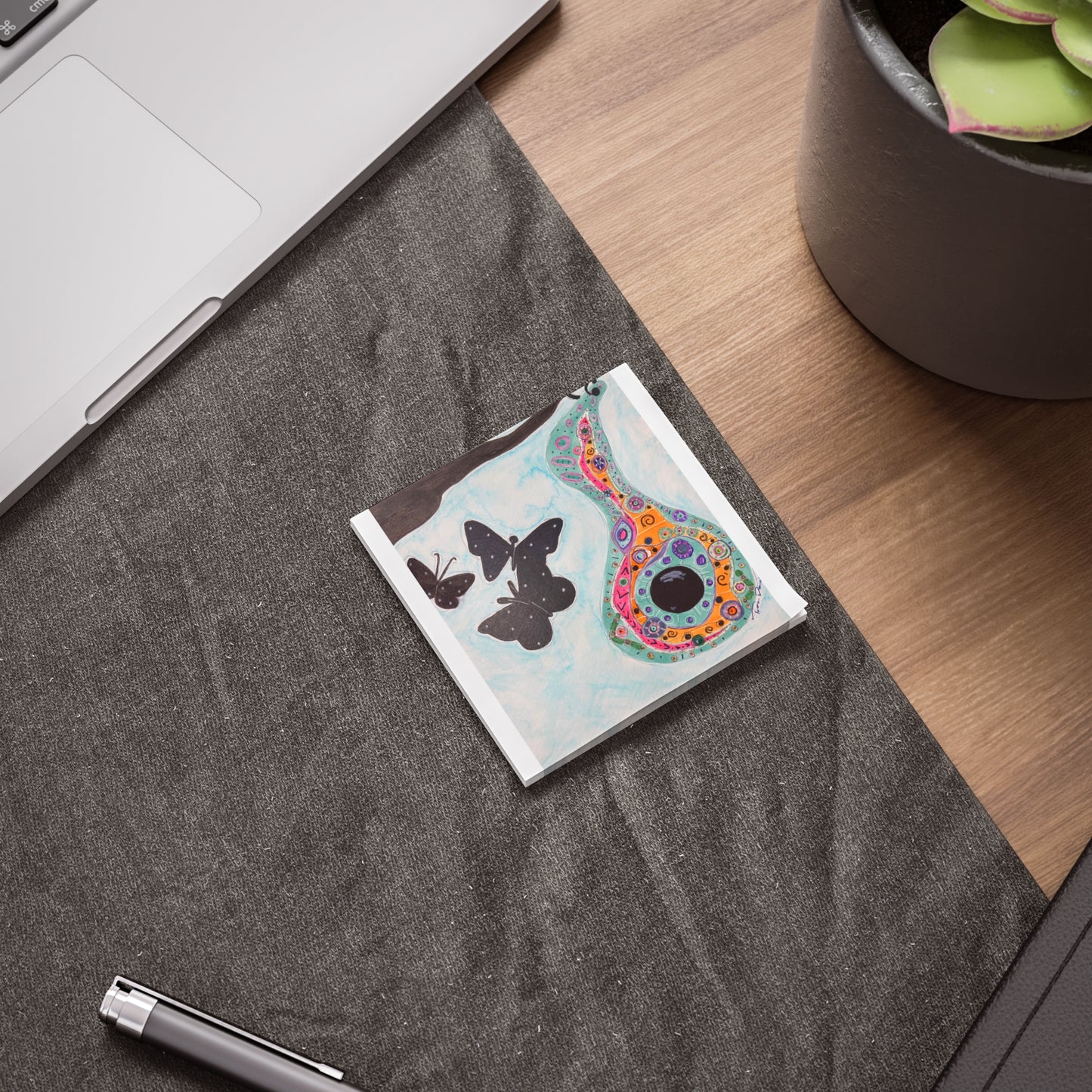 Birdhouse & Butterflies Sticky Notes