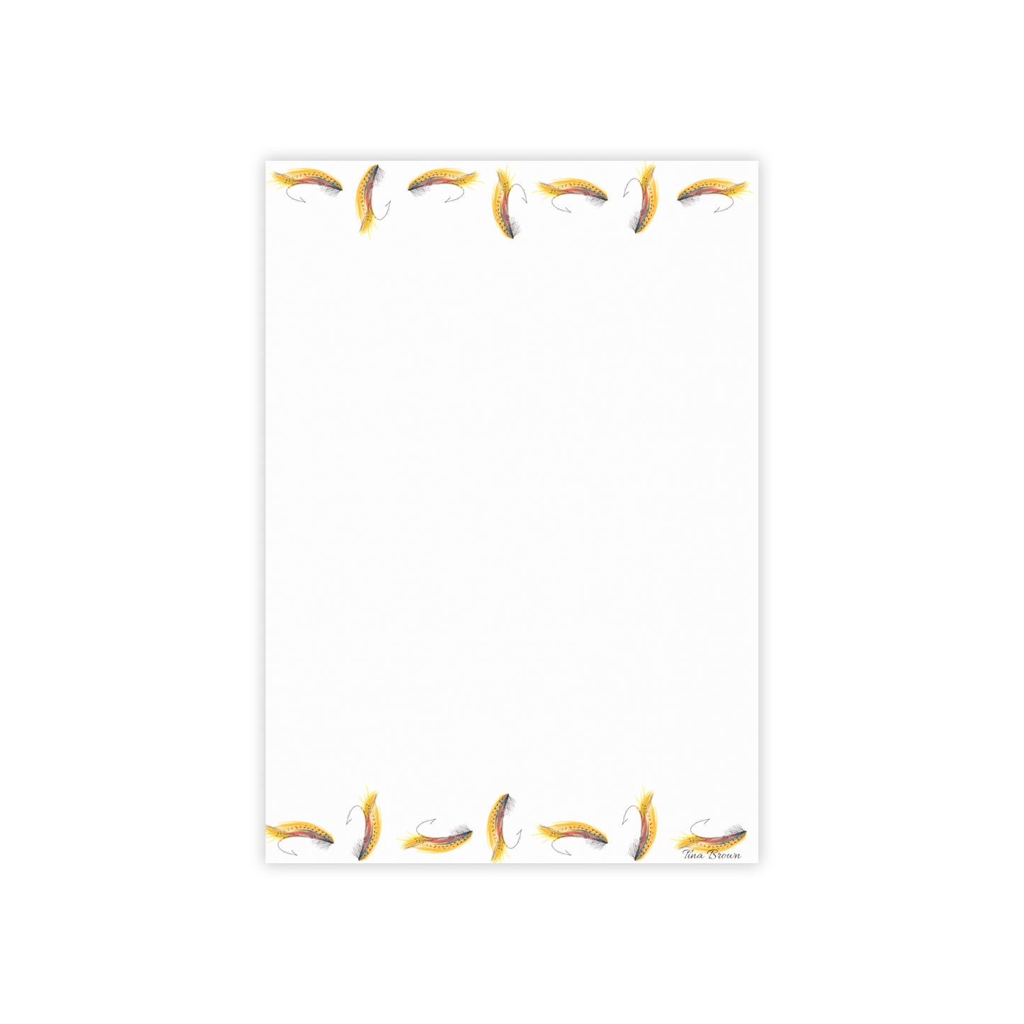 Fly Fishing-Themed Post-it® Note Pads - Perfect for Anglers and Outdoor Lovers