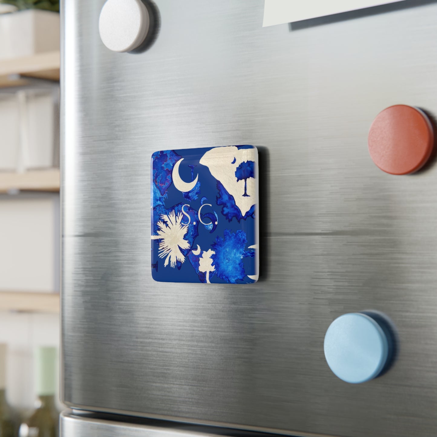 South Carolina Porcelain Magnet - Perfect Vacation Gift - Artist Tina Brown