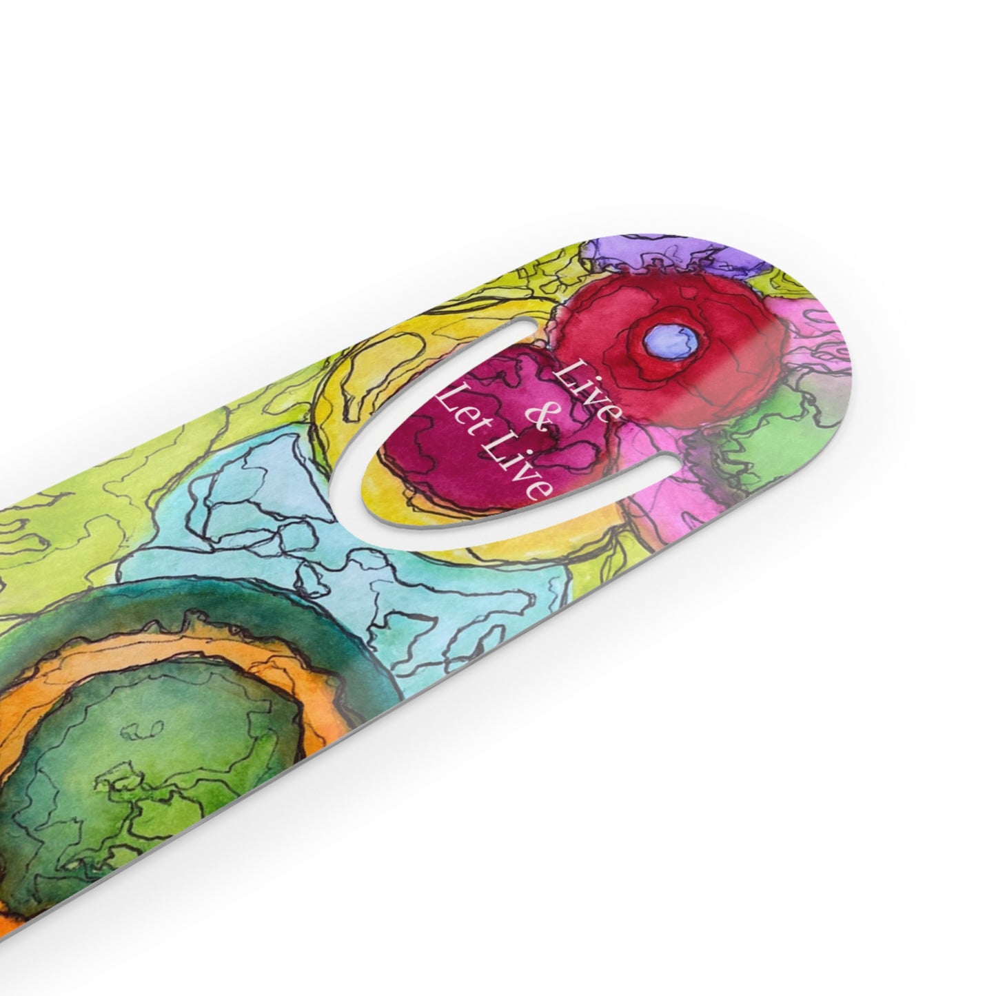 Vibrant Artistic Bookmark, Colorful Reading Accessory, Perfect for Birthdays, Book Clubs, or Holidays