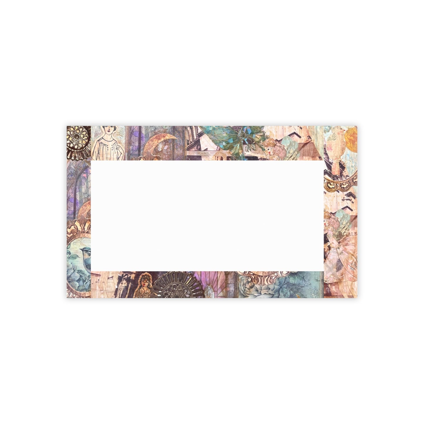 Victorian Purple Post-it® Note Pads with Vintage Design -