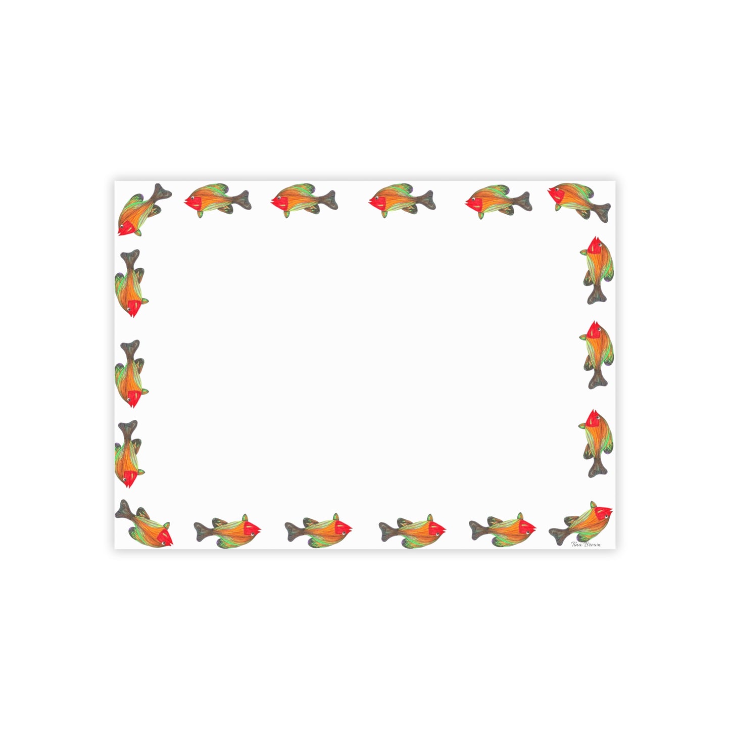 Colorful Fish-Themed Post-it® Note Pads - Perfect for Home or Office