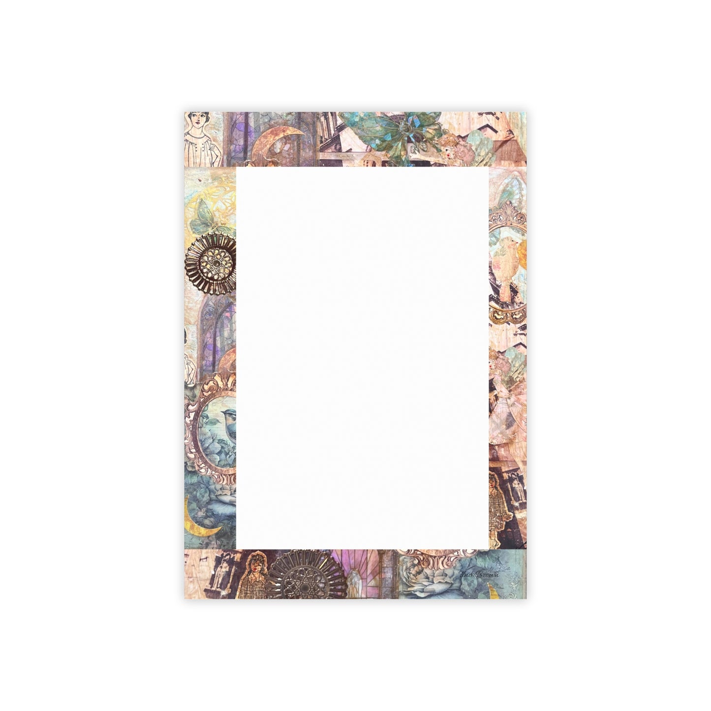 Victorian Purple Post-it® Note Pads with Vintage Design -