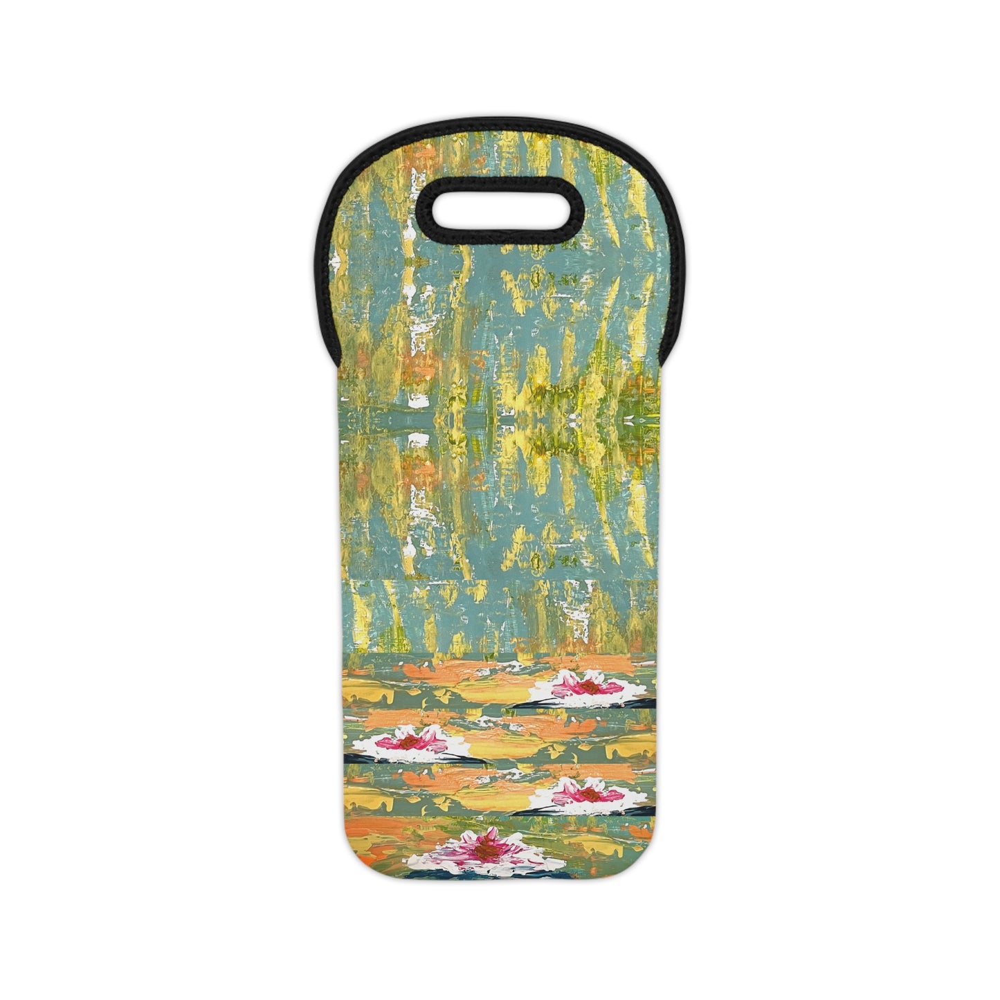 Water Lily Artsy Wine Tote Bag