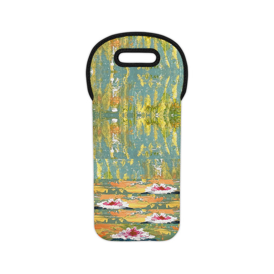 Water Lily Artsy Wine Tote Bag